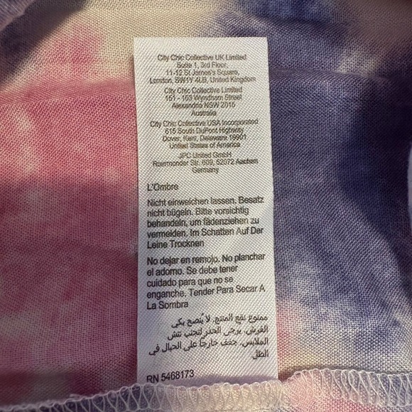 Loralette Plus Size Seashore Maxi Dress Serene Tie Dye Belted Tiered V-Neck - Picture 9 of 10